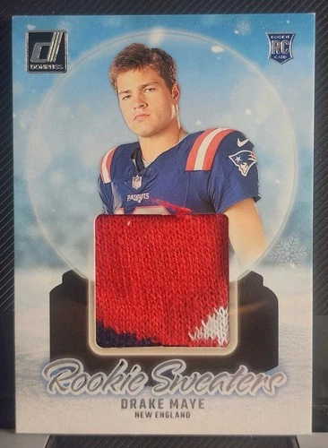 s-l500 (3) 2024 Panini Donruss - Rookie Holiday Sweaters Drake Maye #RHS-DMA TRI-COLOR